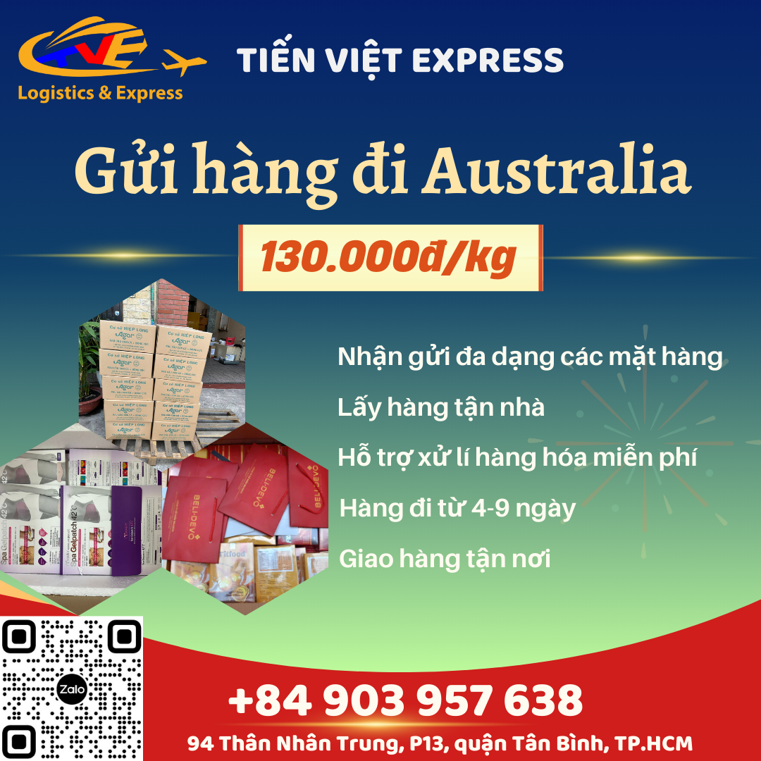 Gửi hàng đi Úc - Tiến Việt Express